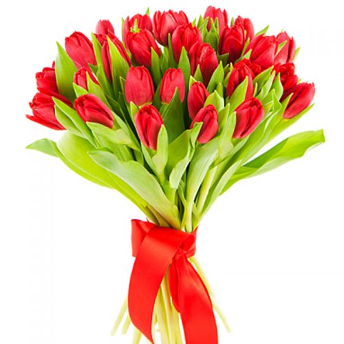 Фото товара 25 красных тюльпанов в Черноморске