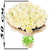 Фото товара 101 роза микс красная и белая (50 см) в Черноморске