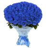 Фото товара 101 синяя роза (крашеная) в Черноморске