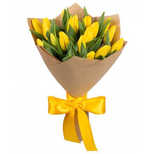 Фото товара 15 жёлтых тюльпанов в Черноморске