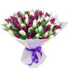 Фото товара 75 фиолетово-жёлтых тюльпанов в Черноморске