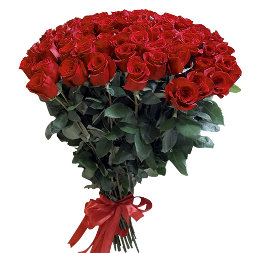 Фото товара 101 роза "Фридом" метровая в Черноморске