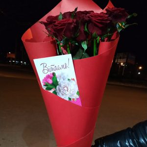 7 красныых роз в Черноморске фото