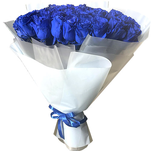 Фото товара 33 голубые розы (Эквадор) в Черноморске