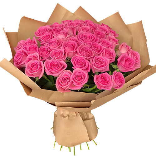 Фото товара Букет рожевих троянд - 51 шт в Черноморске